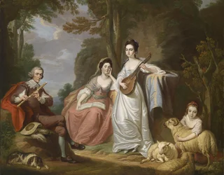 Portrait de groupe de la famille Burdett